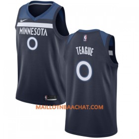 Maillot NBA Minnesota Timberwolves Jeff Teague 0 Nike 2017-18 Navy Swingman - Homme